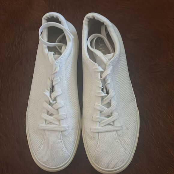 Rothy's The Lace Up Sneaker Soft Flexible Upper Bright White Size 8 - Picture 5 of 11